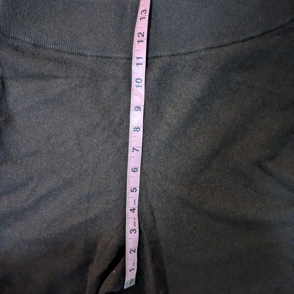 LESET Zoe Cable Crop Wide Leg Pants Size M Made Chocolate Brown - Picture 6 of 7